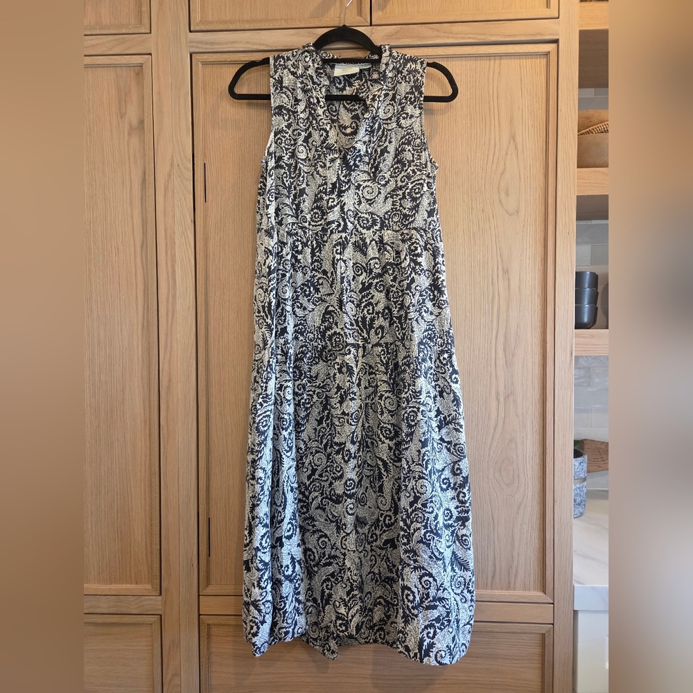 Maeve Mayra By Anthropologie Tiered‎ Floral Paisley Midi Bohemian Dress Maxi - Picture 8 of 13